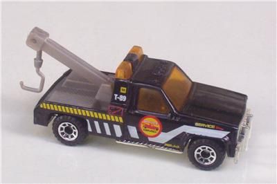 GMC WRECKER TOW Truck Matchbox Loose Black Pickup Toy Vehicle  