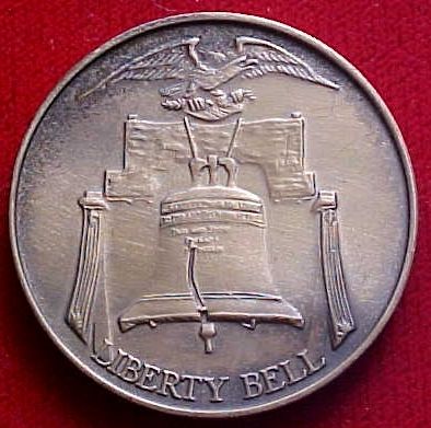 Bronze American Bicentennial Medal w/Liberty Bell  