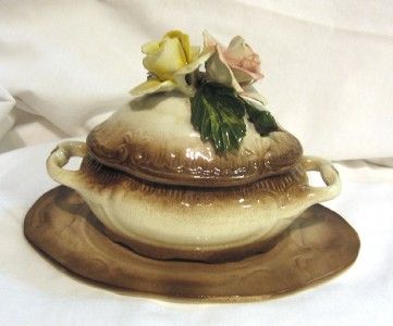 Capodimonte Savastanos 3 Piece Gravy Boat Dish  