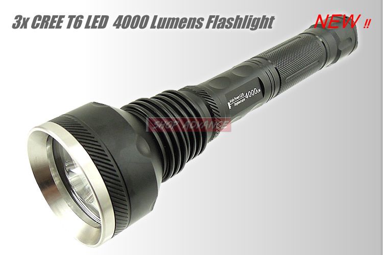 SKY RAY 3T6 4000Lm 3x CREE XM L XML T6 LED Flashlight Torch 818  