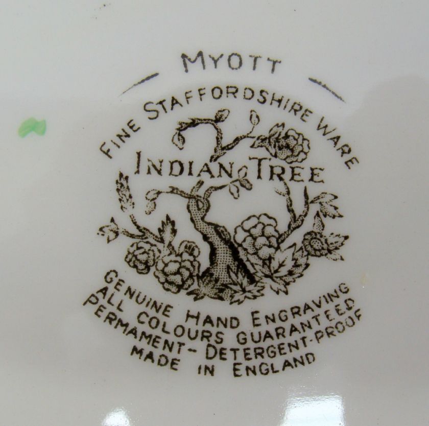 Oval Myott Staffordshire Indian Tree Serving Platter  