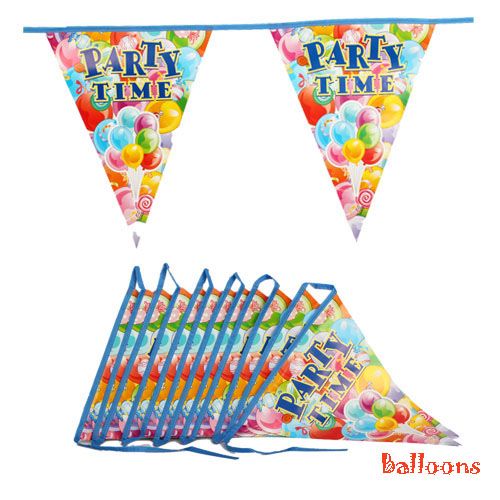   party kit Party supplies Flag Pennant Banner Party Paper Decor  