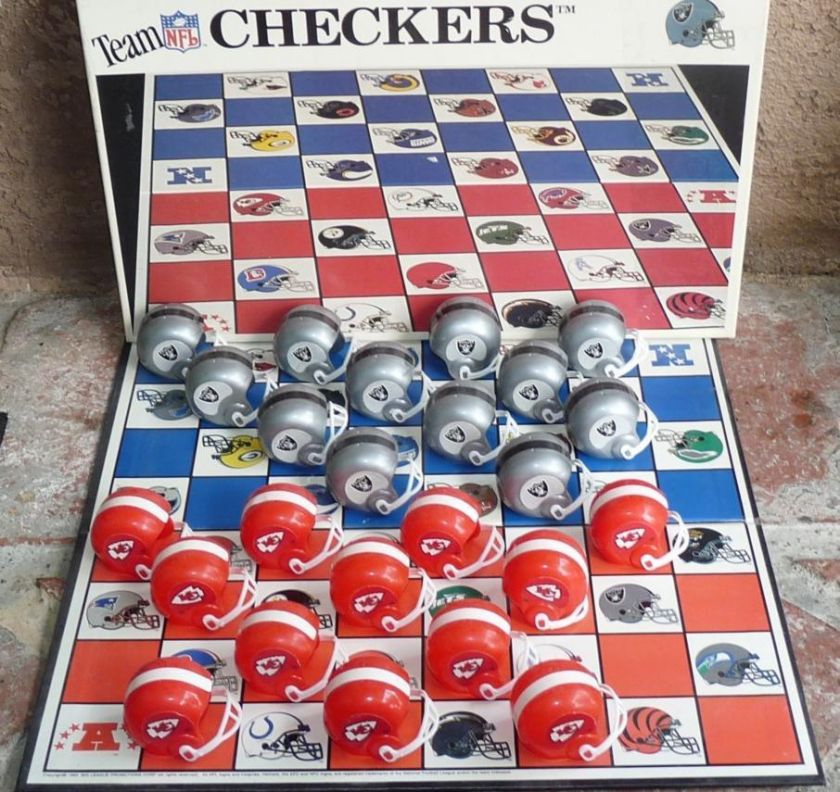 TEAM NFL CHECKERS RAIDERS VS KANSAS CITY CHIEFS FOOTBALL GAME  