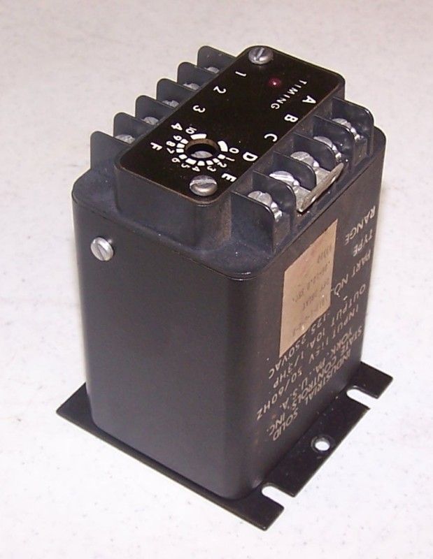 ISSC TIMER OFF DELAY RELAY, Type# 1013 1 G 2 B WARRANTY  