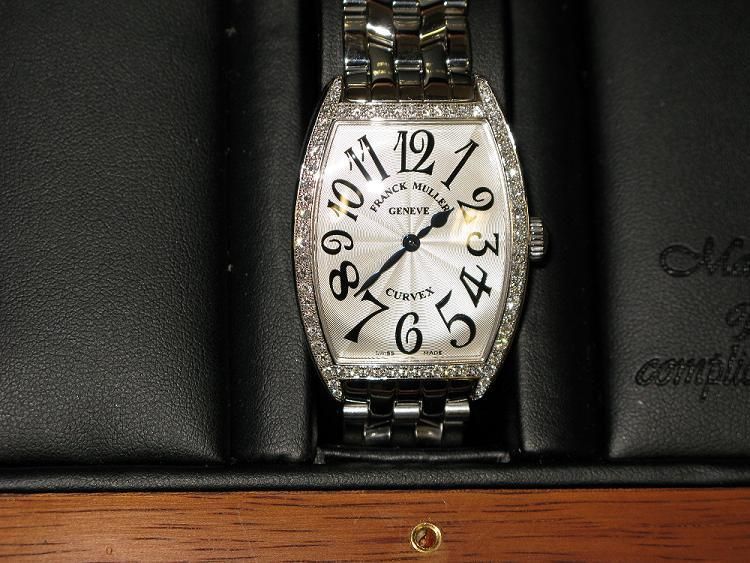 NEW FRANCK MULLER MENS DIAMONDS CURVEX WATCH 2852 QZ  