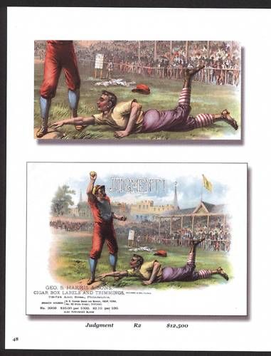 Antique Original Baseball Lithographs 100+ years old  