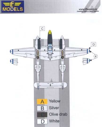   Models Decals 1/48 LOCKHEED P 38L LIGHTNING HONDURAS AIR FORCE  