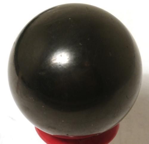 SHUNGITE HEALTH STONE HIGH POLISHED SPHERE RUSSIA 38 mm  