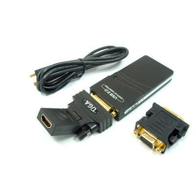 USB to DVI/VGA/HDMI display video adapter converter NEW  
