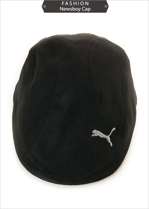 BN PUMA Austin Classic Ivy Newsboy Golf Cabbie Hat in Black Asian Size 