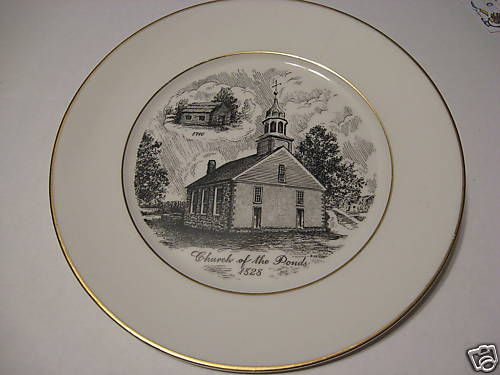 CHURCH OF THE PONDS PLATE   1ST EDITION  