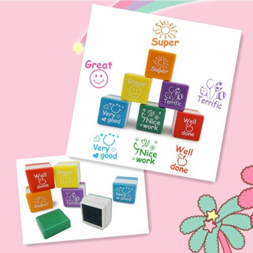 Teachers Self Inking Rubber Stamp Set [6/Set] (#8143016)  