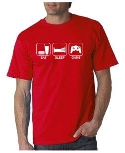Eat Sleep Game T shirt Video Funny TV 5 Colors S 3XL  