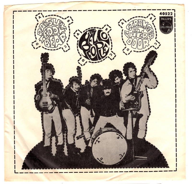 HELLO PEOPLE garage 45 +pic sleeve “Paisley Teddy Bear  