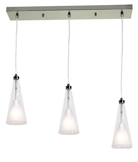 Icicle 3 Light Contemporary Kitchen Island Light 4.25 W  