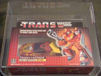 VINTAGE TRANSFORMERS G1 HOT ROD AFA 90 ARCHIVAL  