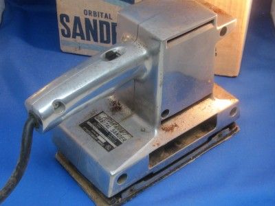 Vintage 1960s Wards Powr Kraft Orbital Sander orig box  