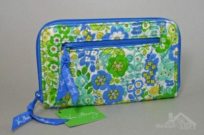 Vera Bradley Zip Around Wallet English Meadow Color Pattern NWT  