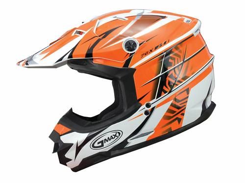 2011 GMAX GM76X KTM ORANGE MX MOTOCROSS Helmet MEDIUM  