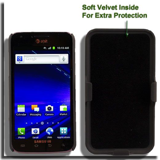 Case+Screen Protector for Samsung Galaxy S II Skyrocket Holster Pouch 