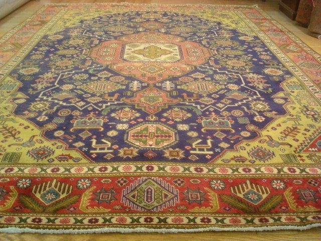 FINE Ca 1930s PERSIAN TABRIZ TEBATEBA KAZAK RUG 10x14  