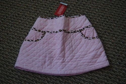 NWT Gymboree Kitty Glamour Leopard Trim Cord Skirt 4 4T  