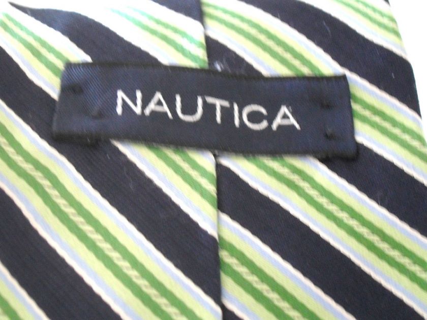 NAUTICA MANS TIE = 100% SILK  