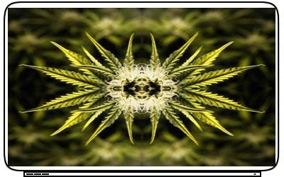 Marijuana Drugs Weed Get High Art Laptop Netbook Skin Cover Sticker 