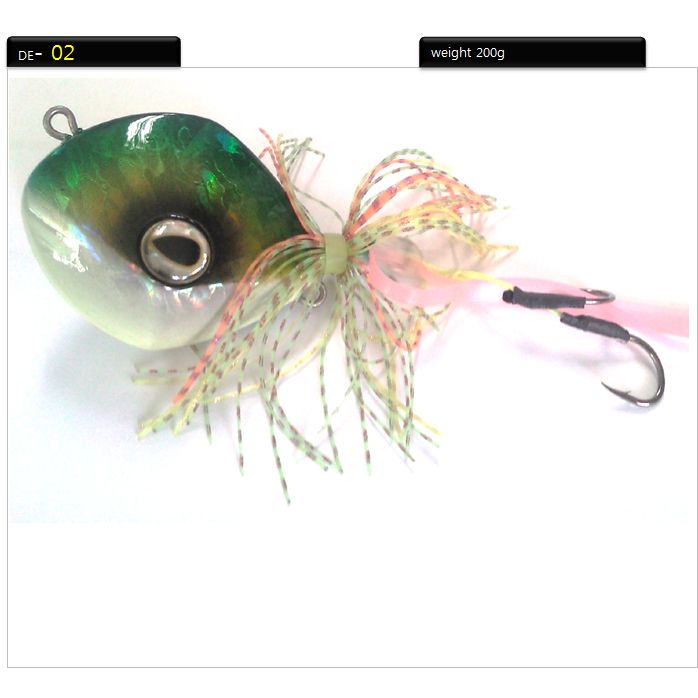 Diamond EYE metal jig saltwater lure 200g(7oz)_2 green  