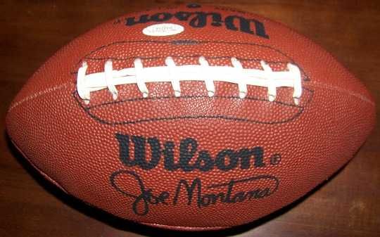 Johnny Unitas Signed Autographed Wilson Football JSA  