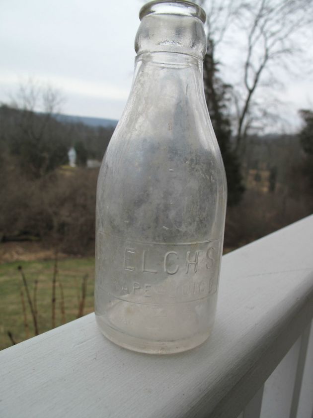 OLD DUG WELCHS GRAPE JUICE BOTTLE  