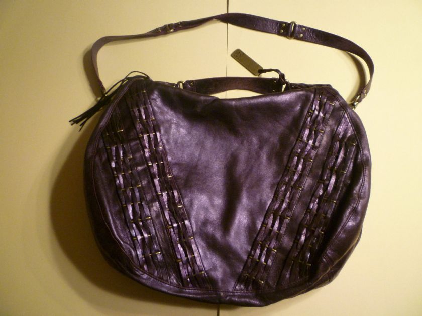 NWOT One of a Kind BOTKIER Kasper Hobo, Purple Metallic  