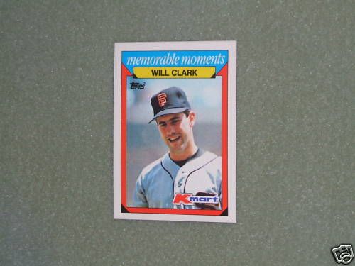 WILL CLARK  KMART Card  #6 1988  