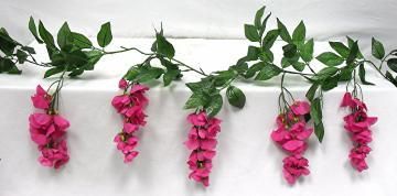 FUCHSIA Wisteria Garland Wedding Arch Silk Flower Decor  