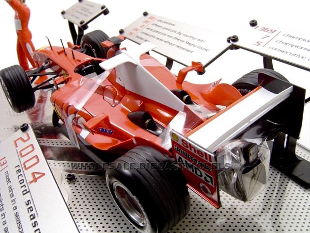 MICHAEL SCHUMACHER F1 2004 ALL TIME CHAMP 118 DIECAST  