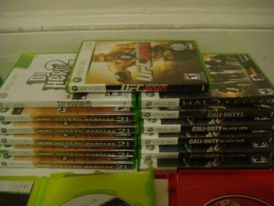 27 VIDEO GAME WHOLESALE LOT PS3 XBOX 360 Wii AS IS  