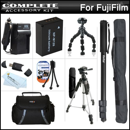 Complete Accessory Kit For Fuji Fujifilm FinePix HS30EXR Digital 
