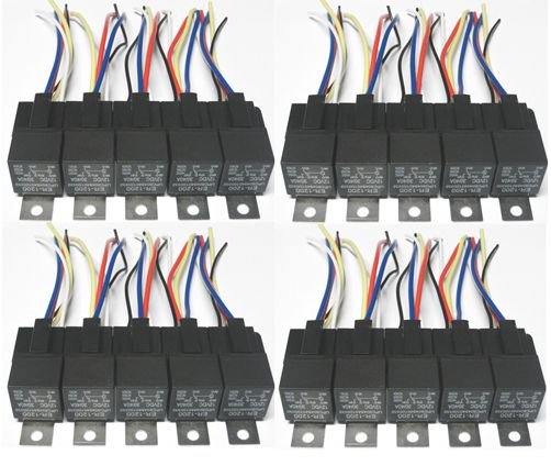 40 pcs 12V 40 AMP RELAYS 12 VOLT CAR ALARM RELAY AUTO 30 AMP BOSCH 