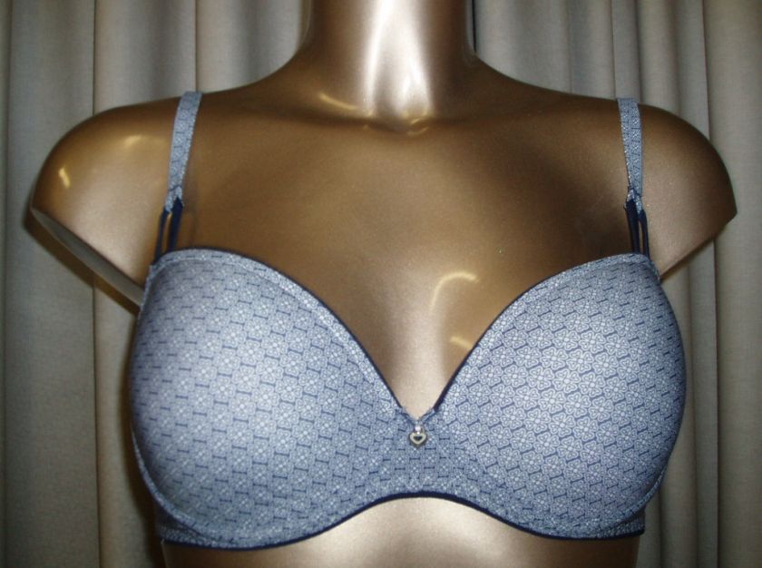 Marie Jo LAventure Leonard Bra White/Blue B F Cup BNWT  