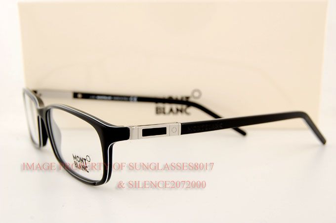   MONT BLANC Eyeglasses Frames 297 001 BLACK for Men 664689470457  