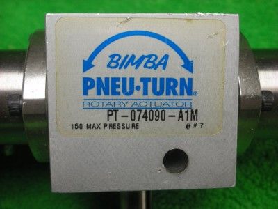 BIMBA PNEU TURN PT 074090 A1M ROTARY ACTUATOR PNEUMATIC  