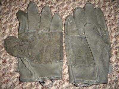 MILITARY LEATHER MEDIUM LIGHT DUTY FOILAGE GREEN GLOVES  