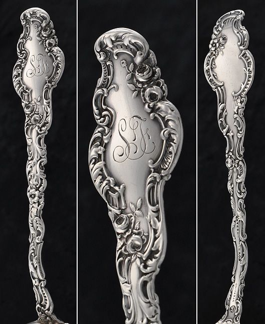 Sterling Serving Spoon by Wm. B. Durgin Co.Watteau 1891  