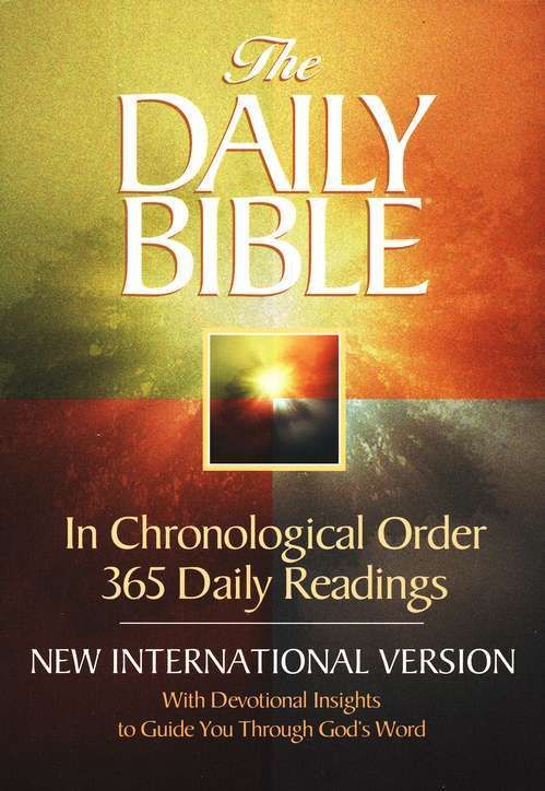 NIV Daily Bible In Chronological Order Softcover 9780890817599  