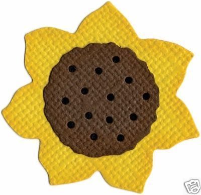 Sunflower Die Cut Embellishment Quickutz  