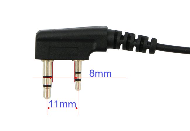 PIN Earpiece FOR KENWOOD TWO Way Radio KPG TH TK HYT  