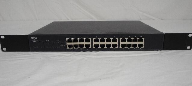 Dell PowerConnect 2224 Network Switch 24 Port Rm & Rack  