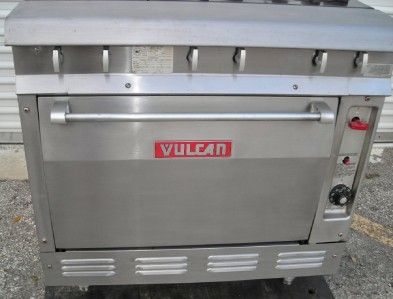   RANGE STOVE HEAVY DUTY 6 BURNER OVEN PROPANE GAS 36 W. NICE  