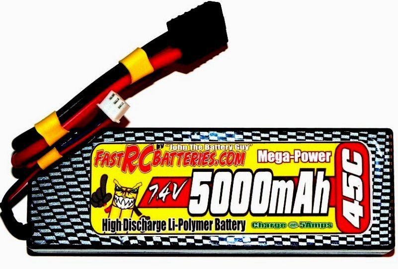 TRAXXAS STAMPEDE 4X4~45C 7.4V LIPO BATTERY /CHARGER KIT  