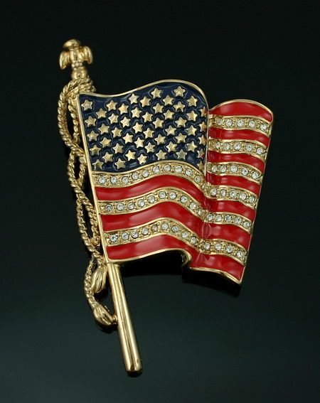 Monet Sept September 11 2001 Patriotic Flag Pin 9/11/01 911  